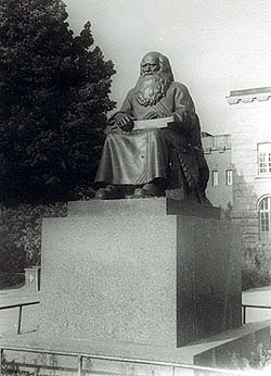 1950's. Sortavala. The Folk-Tale Narrator's Monument
