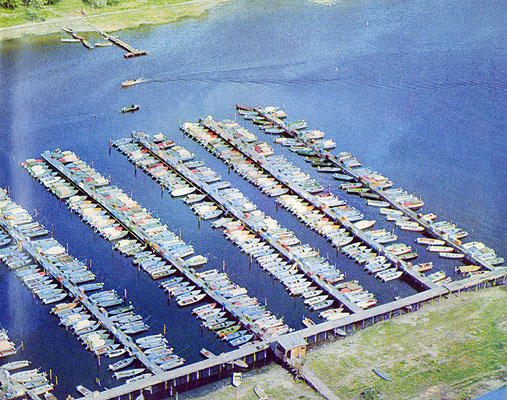 Early 1970's. Sortavala. Boat parking