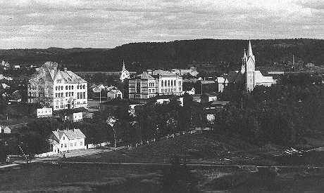 1930's. Sortavala. A view from observation tower in the Kuhavuori