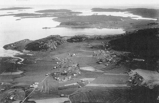 1931 год. Тулолансаари. Путсинлахти. Вид с высоты птичьего полета