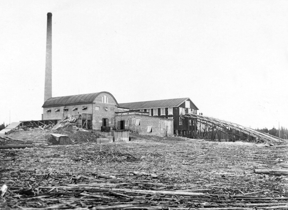 1930's. Loimola. Saw-mill
