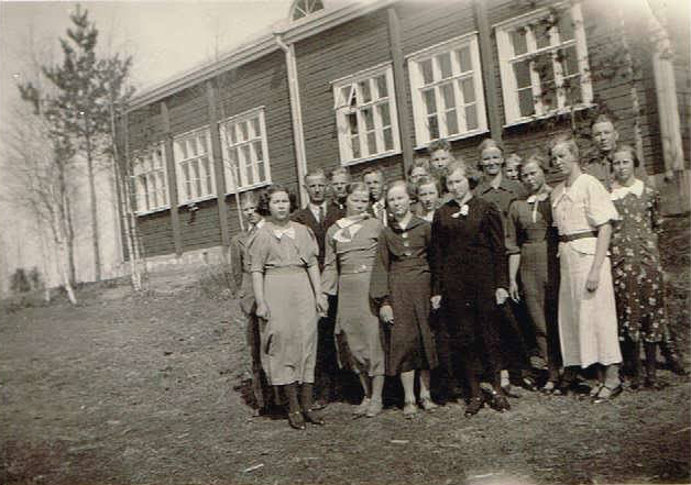 Late 1930's. Kontuvaara. New Primary School