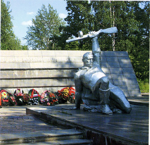 Early 1980's. Memorial to the Soviet soldiers