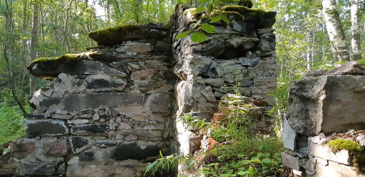 August 9, 2019. Annantehdas. Ruins of the cast-iron foundry