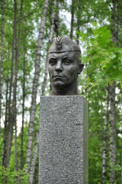 August 1, 2014. Monument to Petr Tikiläinen