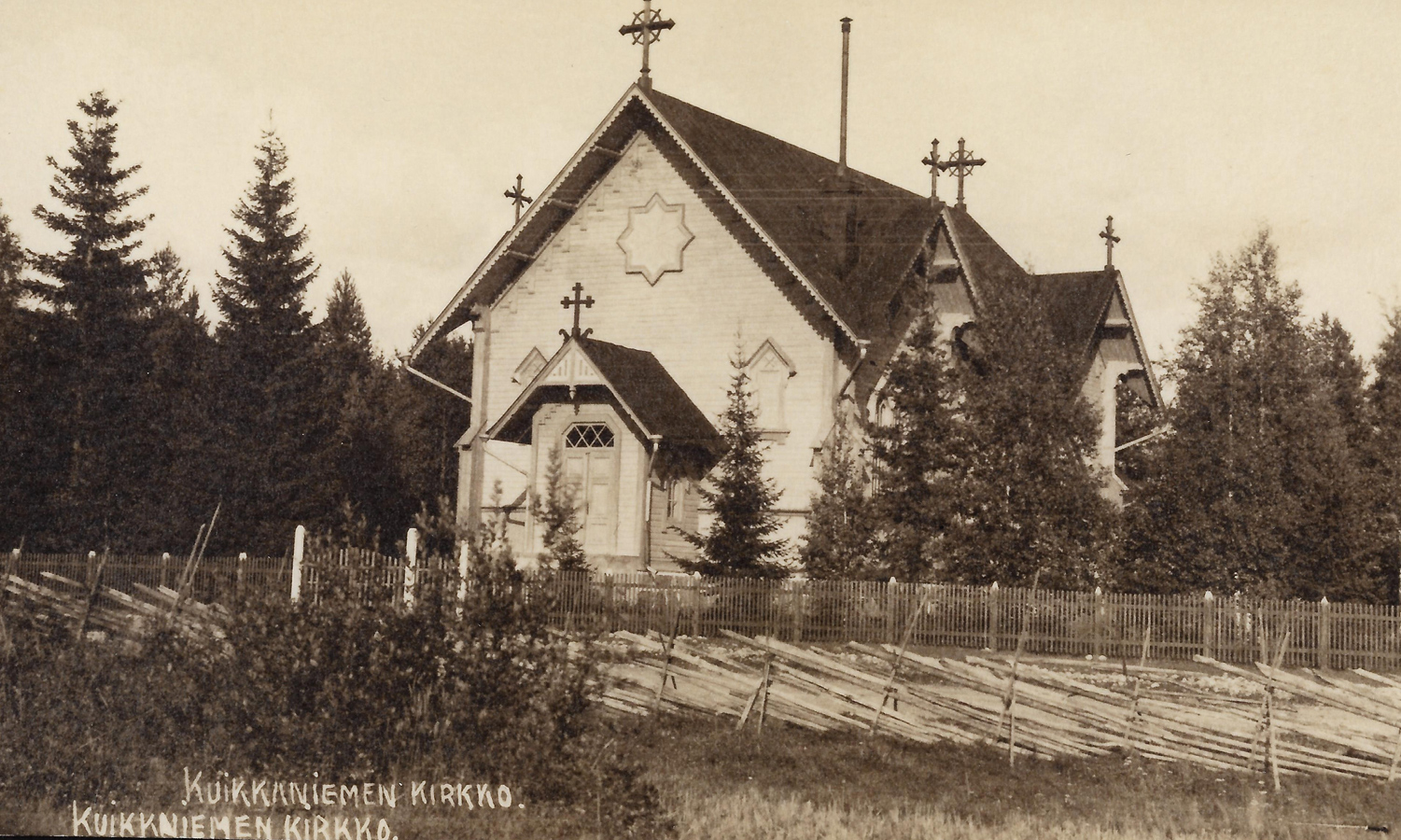 1930's. Kuikkaniemi. Lutheran church