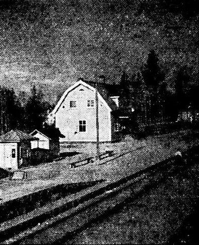 1930-luvun alussa. Rautatieasema