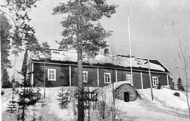 Март 1940 года. Суоярви. Бывший полевой госпиталь