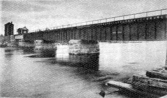 Early 1930's. Railway Bridge across the Suojoki River