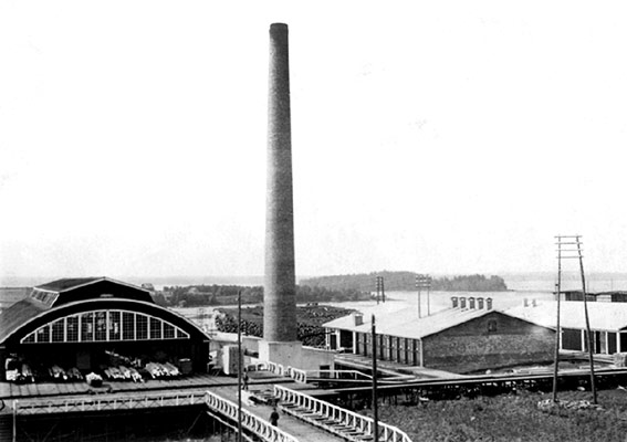 1930-е годы. Кайпаа. Лесопильный завод фирмы Aunuksen Puuliike OY