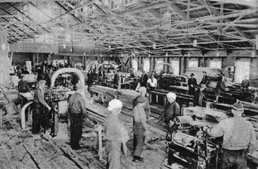 1930-е годы. Вяликюля. Фабрика по производству бумажно-картонной тары фирмы Wiborg Wood Oy