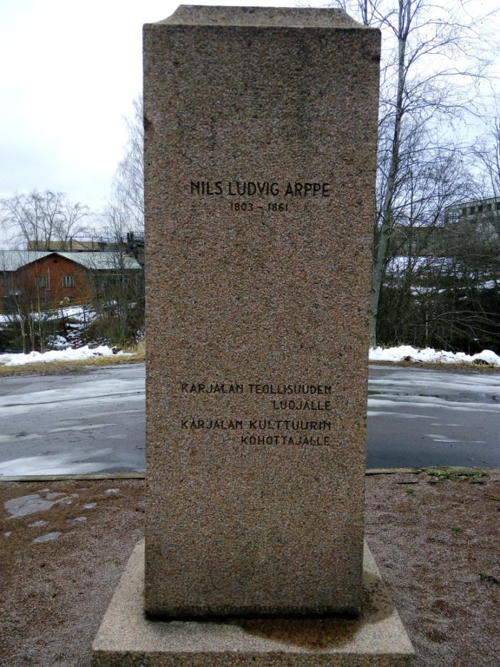 2010's. Monument to Nils Ludvig Arppe