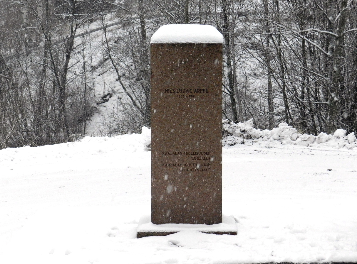 November 20, 2015. Monument to Nils Ludvig Arppe
