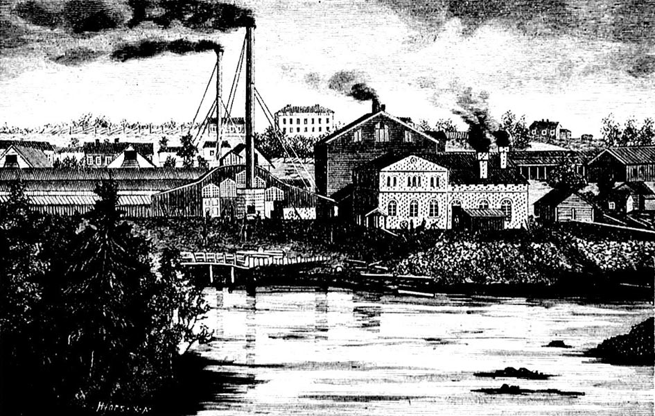 1890's. Ironworks