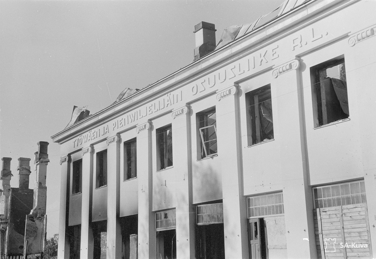 13. heinäkuuta 1941. Myymälän rauniot