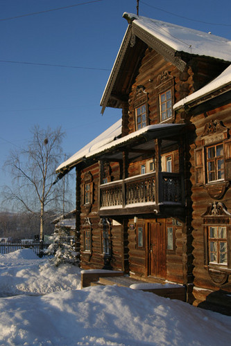 January 2004. Vepsian ethnographic museum
