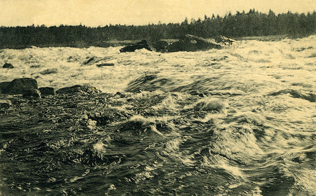 1900's. Poduzhemsky Rapid on Kem River