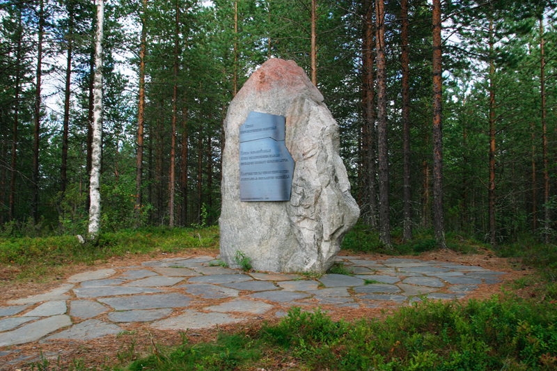 2010's. Monument to the warrior-liberators and the refugees from the White Sea Karelia