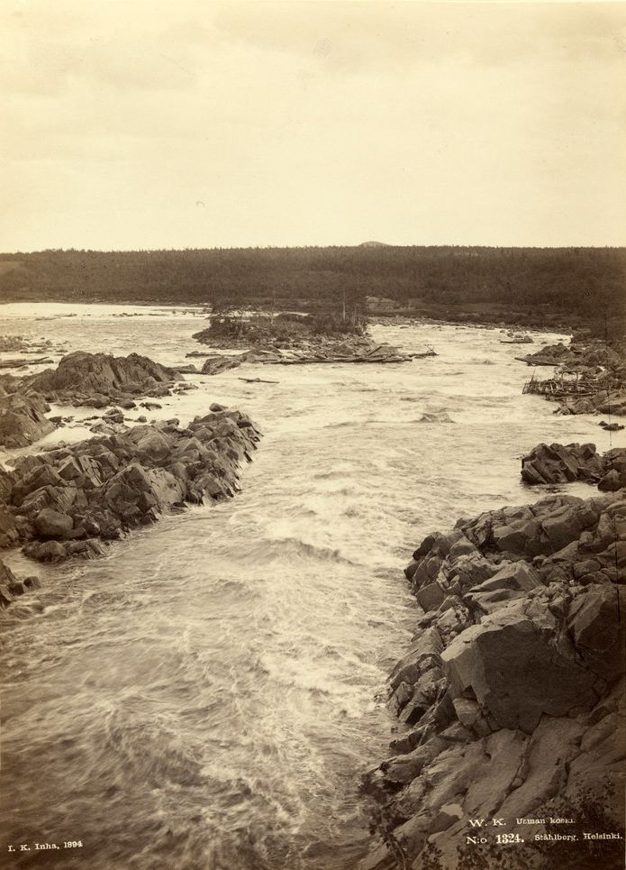 1894 год. Подужемский порог на реке Кемь