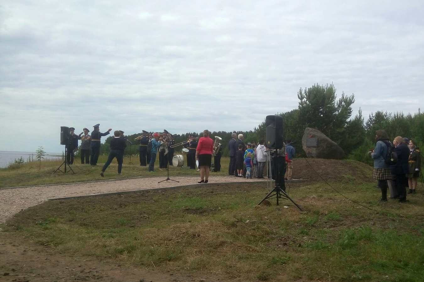 27 июня 2019 года. Открытие мемориальной плиты на месте Видлицкого десанта